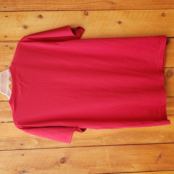 Phiten X30 Dri Fit Crew Neck Short Sleeve Red Medium nwot - Picture 3 of 7